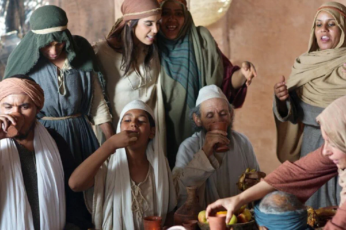 In the Bible, what is a 'love feast'?