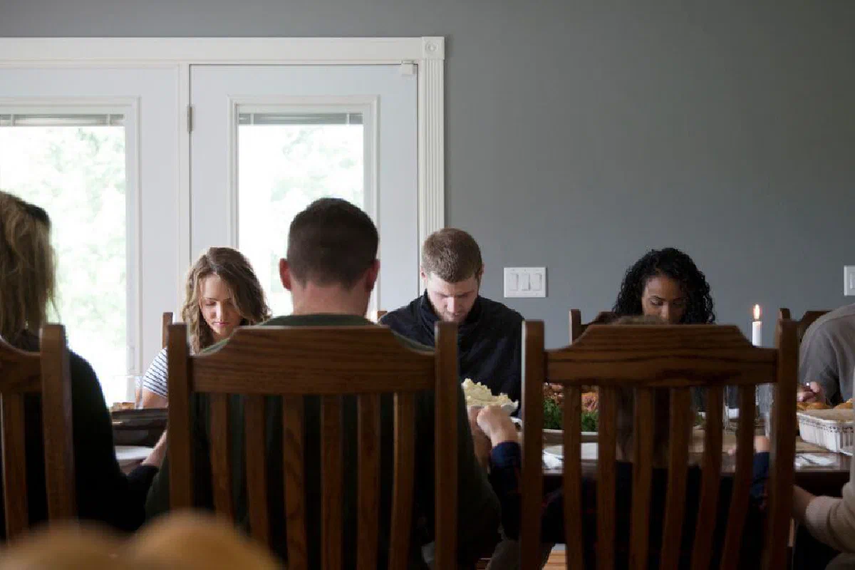 Why do people pray before meals?